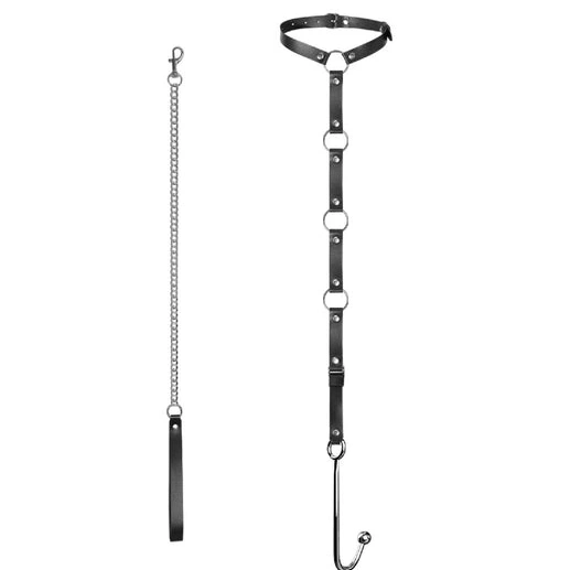 Anal Collar 5853 with EverydayUse Kinky and Leash Hook 0908